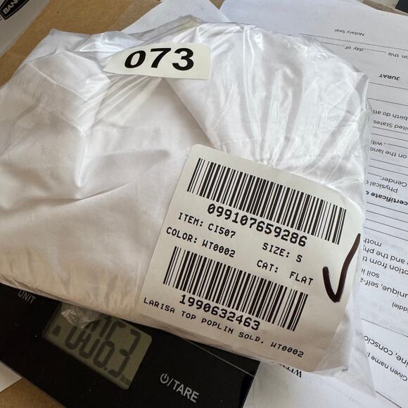 J.Crew Ciel Top Womens SZ S White Poplin Boatneck Side Button Waist Tie CI507 LS - Picture 7 of 7